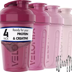 -4 PACK- 20 OZ Protein Shaker Bottles for Mixes, 20 OZ, Berry Blend - Picture 1 of 6