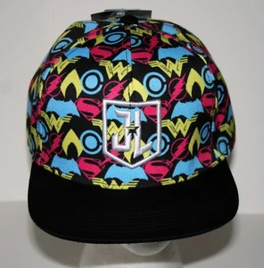 Wonder Woman Flash Batman JL Justice League DC Comics Baseball Cap Hat New M/L - Picture 1 of 3
