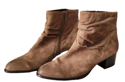 Paul Green Women's Tan Brianna Slouchy Bootie Boots Suede Size 5.5 UK/8 US - Image 1 of 4