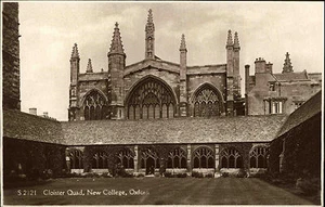 Oxford England Oxfordshire AK ~1930 Cloister Quad University Universität College - Picture 1 of 2