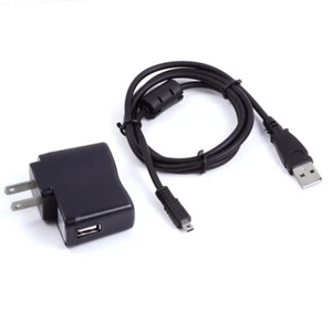 USB AC/DC Power Adapter Camera Battery Charger Cord For Nikon Coolpix S01 S6600 - Picture 1 of 3