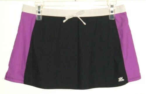 Falda de natación ZeroXposur negra y púrpura para niñas 16 Foto 1 de 1