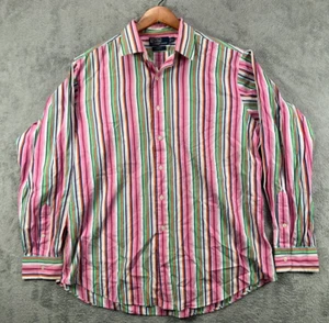 Polo Ralph Lauren Curham klassische Passform Knopfleiste Herren XL mehrfarbig gestreift Hemd LS - Bild 1 von 14