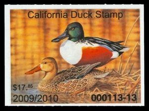 Scott CA40 2009 $17.85 California Duck Stamp Mint VF OG NH Cat $24 - Picture 1 of 1
