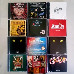 Broadway Musical Soundtracks - CD - Annie - Cats - Rent - Phantom - Les -Horrors - Foto 1 di 3
