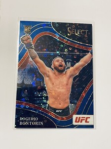 Rogerio Bontorin UFC 2022 Select Octagonside Blue Disco Prizm Rookie Card 48/49