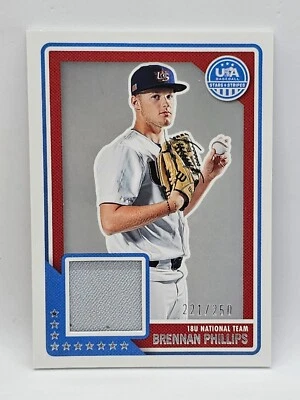 2023 Panini Stars & Stripes 18U National Team Patch /250 - BRENNAN PHILLIPS - Image 1 of 2