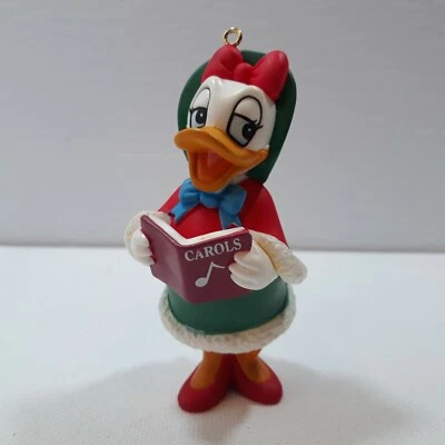 Vintage Disney Daisy Duck Christmas Carol Holiday Tree Ornament Singing 3.5" - Image 1 of 4