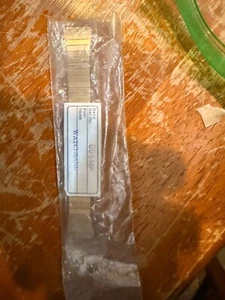 NEW Vintage 1970's Men's Watch Band Seiko ? Gold Stainless Tapered 20mm # 006MF - Picture 1 of 3