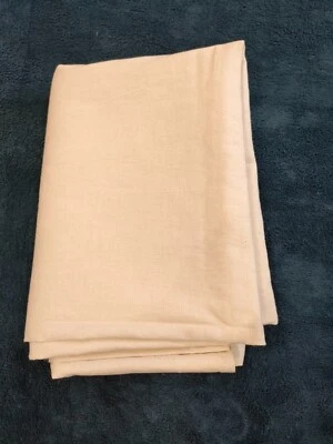 Ancien drap plat  ou nappe ou  tissus toile métis drap 21 ref 919 - Photo 1/4