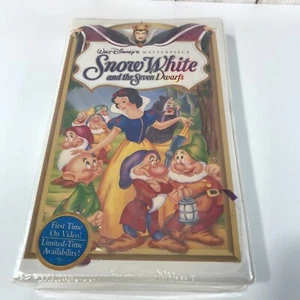Disney Snow White and the Seven Dwarfs VHS 1994 Masterpiece Collection Sealed - Picture 1 of 6