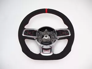 _ JEEP Wrangler JL JT 2018-2023 Alcantara Flat bottom Steering wheel included - Picture 1 of 8