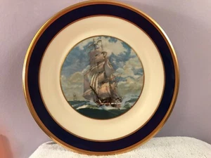 Lenox special collector's plate clipper sailboat 10 3/4" MAX3975 - Picture 1 of 7