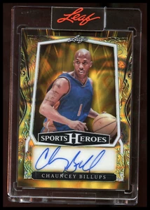 2025 Leaf Sports Heroes Chauncey Billups Gold Prism Auto # BA-CB2 1/1 Pistons - Picture 1 of 2