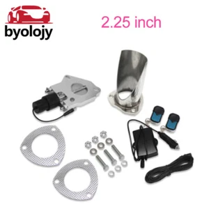 2.25'' Electric Stainless Exhaust valve Valve Dump Pipe Kit with Remote Switch - Picture 1 of 13