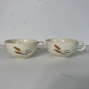 Vintage Shafts of Wheat Coffee Cup Tea Cups CottageCore GrandmaCore MCM Decor - Picture 1 of 10