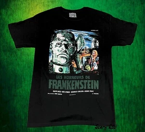 New The Horror of Frankenstein Les Horreurs De Mens Vintage Throwback T-Shirt - Picture 1 of 2