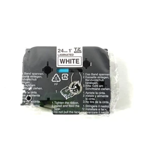 Brother P-touch TZ-251 24mm 1'' Black on White & Clear Label Tape Genuine OEM - Picture 1 of 2