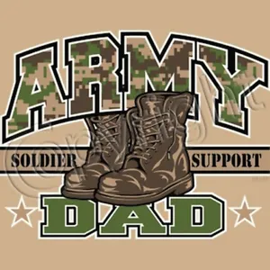 Army Dad T Shirt You Choose Style, Size, Color 10815 - Picture 1 of 12
