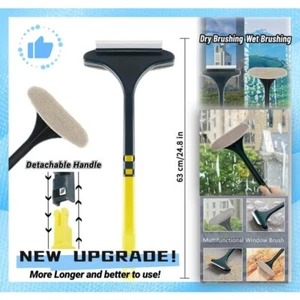 Cleaning Brush for Window Screen,Multifunctional 4in1 Window Washer Squeegee Kit - Picture 1 of 8