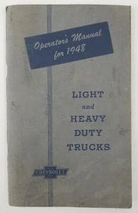 1948 Operator's Manual for Light and Heavy Duty Trucks Chevrolet (Reprint) - Picture 1 of 9