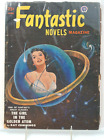 Vintage FANTASTIC NOVELS magazine, SCI-FI "GIRL GOLDEN ATOM" Pulp Art 1951