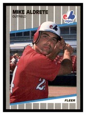 1989 Fleer Update #U-95 MIKE ALDRETE Montreal Expos ~F2A