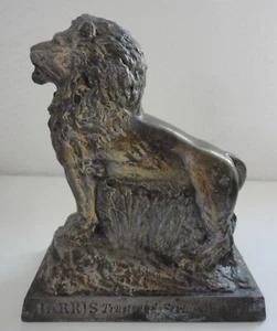 Harris Trust and Savings Bank Lion Coin Bank 1960s Banthrico Inc. Chicago No Key - Picture 1 of 3
