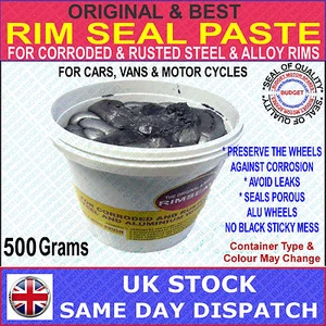 TYRE RIM/ BEAD SEALER - BLACK - 500 GRAMS FOR CARS, VANS & MOTORCYCLES - Picture 1 of 1