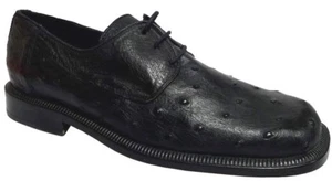 Herren Echt Straußenleder exotische Haut Western elegante Schuhe Schnürschuhe Größe 7 - Bild 1 von 5