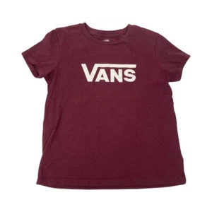 Vans kurzärmeliges grafisches Damen-T-Shirt mit Rundhalsausschnitt Junioren Größe M kastanienbraun - Bild 1 von 6