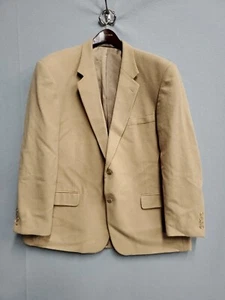 Blazer cappotto sportivo uomo Haspel taglia 40R colore marrone 100% capelli cammello - Foto 1 di 18
