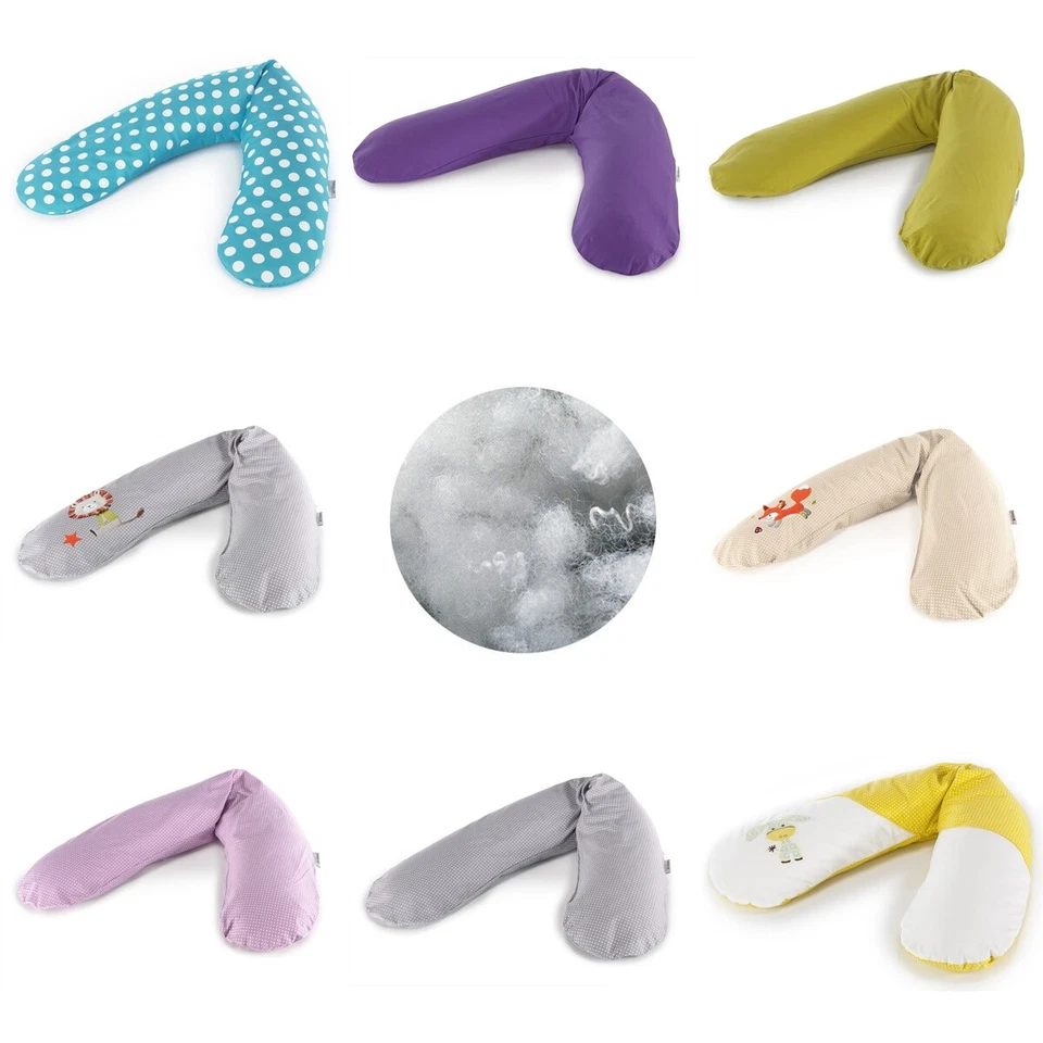 Theraline Stillkissen 190cm mit Polyester Hohlfaser Füllung inkl. Bezug - Bild 1 von 1