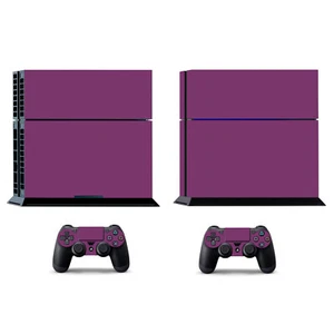 10 Pure Clean Solid Skin Sticker for Sony PS4 PlayStation 4 & 2 controller skins - Picture 1 of 21