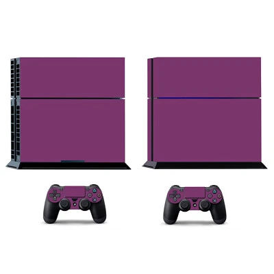 10 Pure Clean Solid Skin Sticker for Sony PS4 PlayStation 4 & 2 controller skins - Image 1 of 4