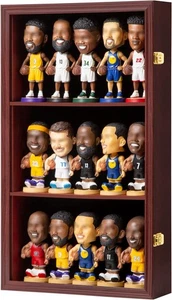 Bobblehead Display Case Action Figure Large - Mahogany, ['Black']  - Picture 1 of 6