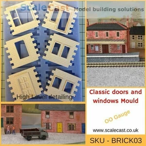 Maqueta Ferrocarril Ladrillo Puertas y Ventanas Clásicas - BRICK03 - Imagen 1 de 6