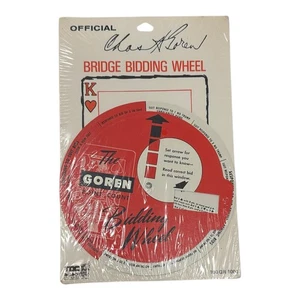 Vintage 1950s Goren Point Count Bridge Bidding Wheel TDC 100 GR 1001 SEALED RARE - Picture 1 of 10