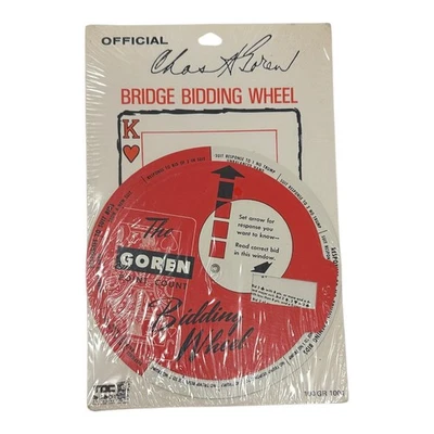 Vintage 1950s Goren Point Count Bridge Bidding Wheel TDC 100 GR 1001 SEALED RARE - Image 1 of 4