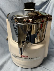 ACME Supreme JUICERator Model 6001 Stainless Heavy Duty Clean Complete USA VGC - Picture 1 of 15