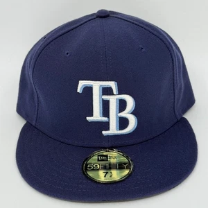 Tampa Bay Rays New Era 7 1/2 Fitted Hat Cap 59Fifty On Field - Bild 1 von 2