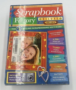 2010 Scrapbook Factory Deluxe v5 Windows 7 Vista XP Brand New Sealed NOS - Picture 1 of 8