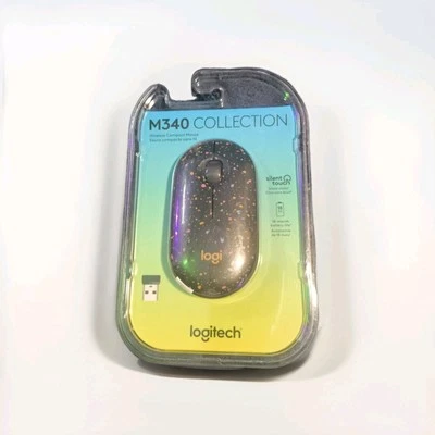 Logitech Wireless Mouse M340 Design Collection (Speckles) Silent Touch NEW - Image 1 of 4