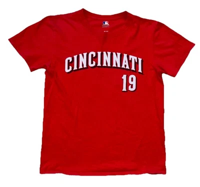 Mercancía MLB - Camiseta roja para hombre Cincinnati Reds Joey Votto #19 talla mediana M Foto 1 de 4