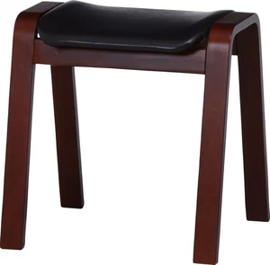 Fujiboeki Stacking Stool Height 45cm Dark Brown Chair 75318 - Picture 1 of 9