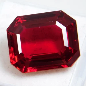 Natural Red Painite 30.00 Ct Emerald Cut Stunning Certified" Loose Gemston - Picture 1 of 8