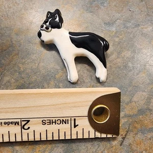 BOSTON TERRIER - Hutnadel, Anstecknadel, Tie Tac, Hutnadel Keramik, handbemalt - Bild 1 von 5