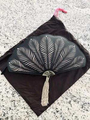 Difícil de Encontrar Vestido Kate Spade La Parte Ventilador Bolso sin asas RARO Foto 1 de 4