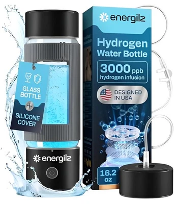 Hydrogen Water Bottle | Large 16.2 oz (480 ml) Hydrogen Water Bottle Generato... - Image 1 of 4