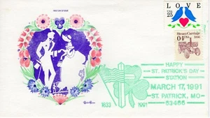 ST PATRICK'S DAY, ST PATRICK, MO 1991 FDC13276 - Bild 1 von 1
